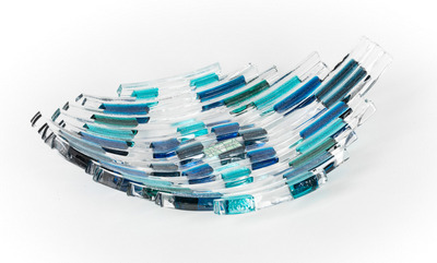 Wave of Blue 7 x 28 x 19 cm (H x W x D)