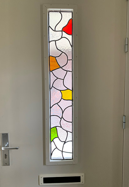 Stained Glass in front door 17 x 1 x 106 cm (W x D x H)