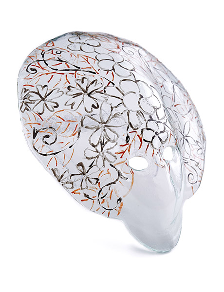 Mask 1: Slumped Glass Mask 23 x 15 x 5 cm (W x D x H)